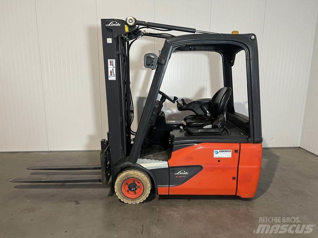 Linde E16-02 バッテリーフォークリフト