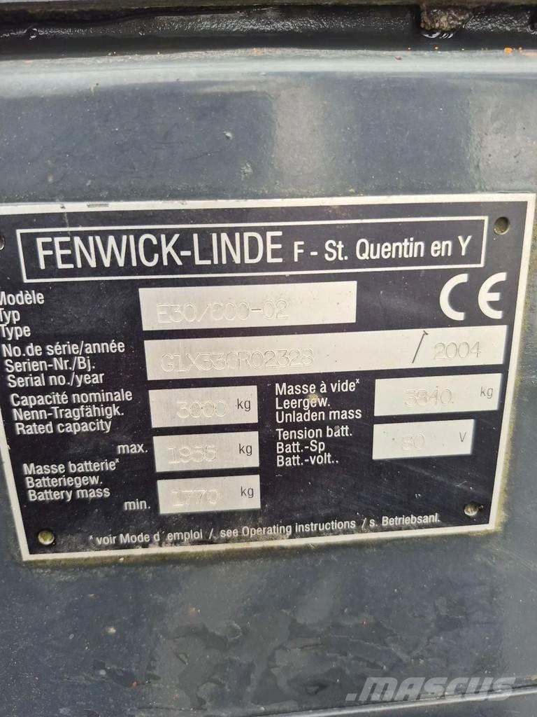 Linde e30/600-02 バッテリーフォークリフト
