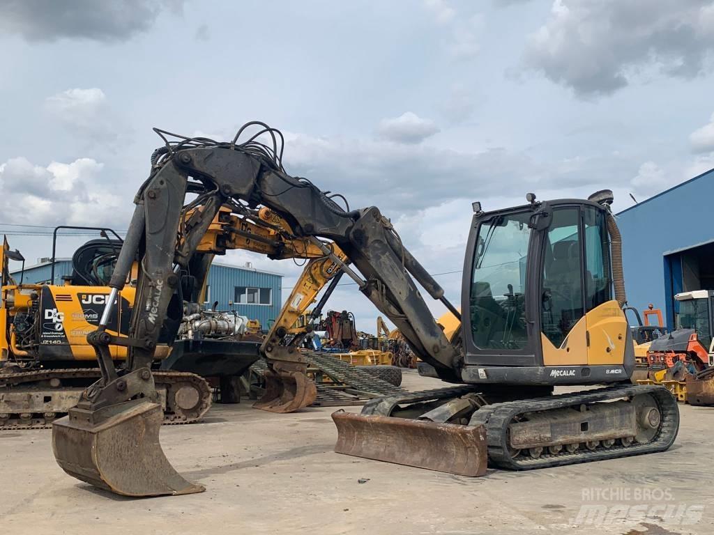 Mecalac 8 M CR 中型油圧ショベル 7ｔ-12ｔ（ユンボ・パワーショベル・バックホー）