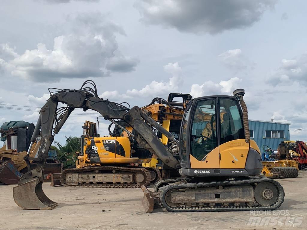 Mecalac 8 M CR 中型油圧ショベル 7ｔ-12ｔ（ユンボ・パワーショベル・バックホー）