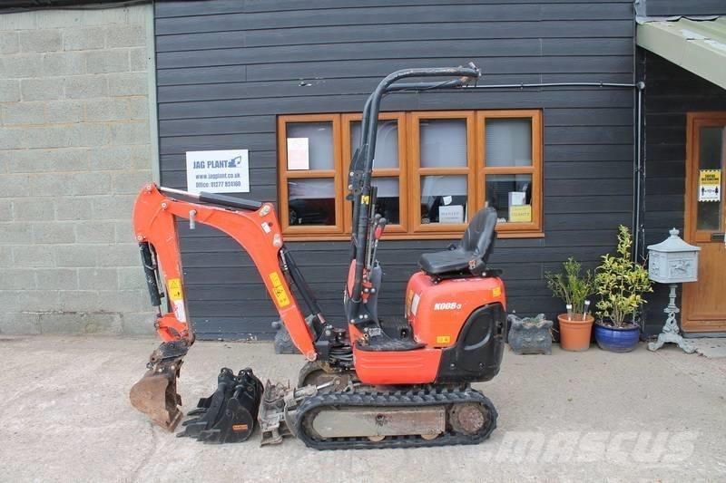Kubota K 008-3 ミニ油圧ショベル 7t以下（ミニユンボ・ミニディガー）