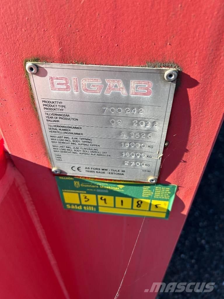 Bigab 242 SCHAKTFLAK コンテナトレーラー