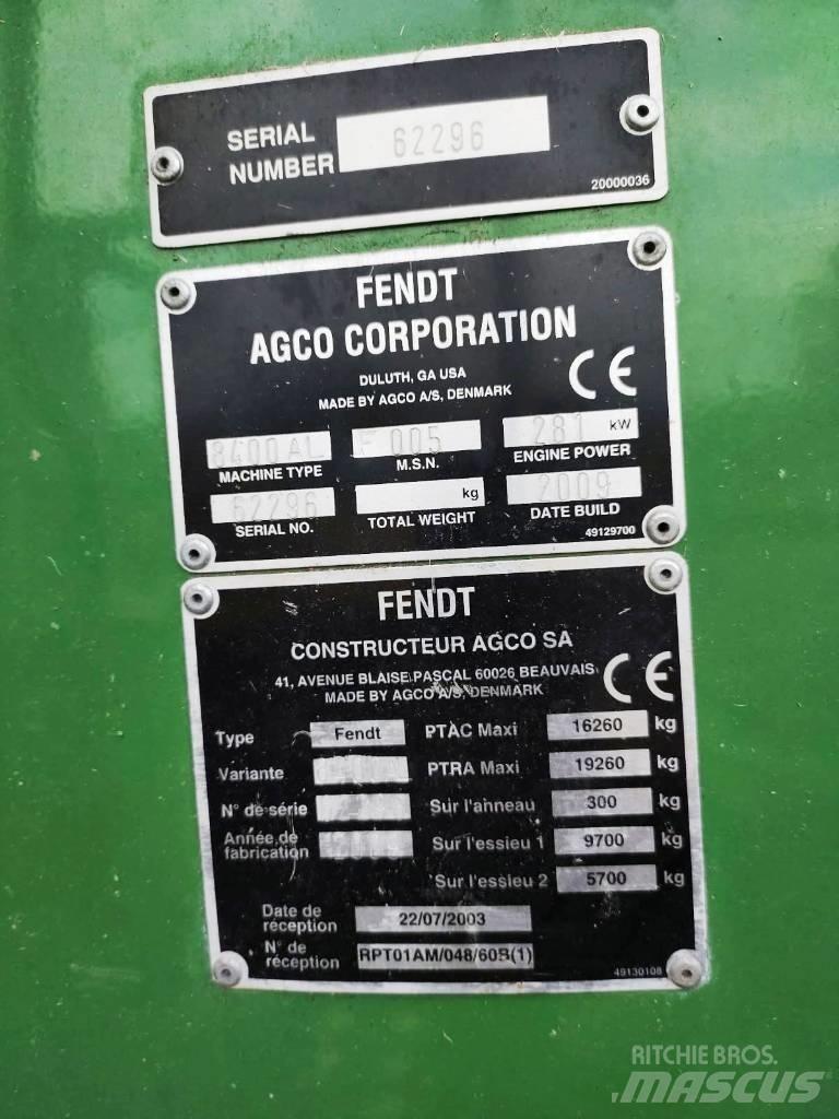Fendt 8400 P AL コンバイン