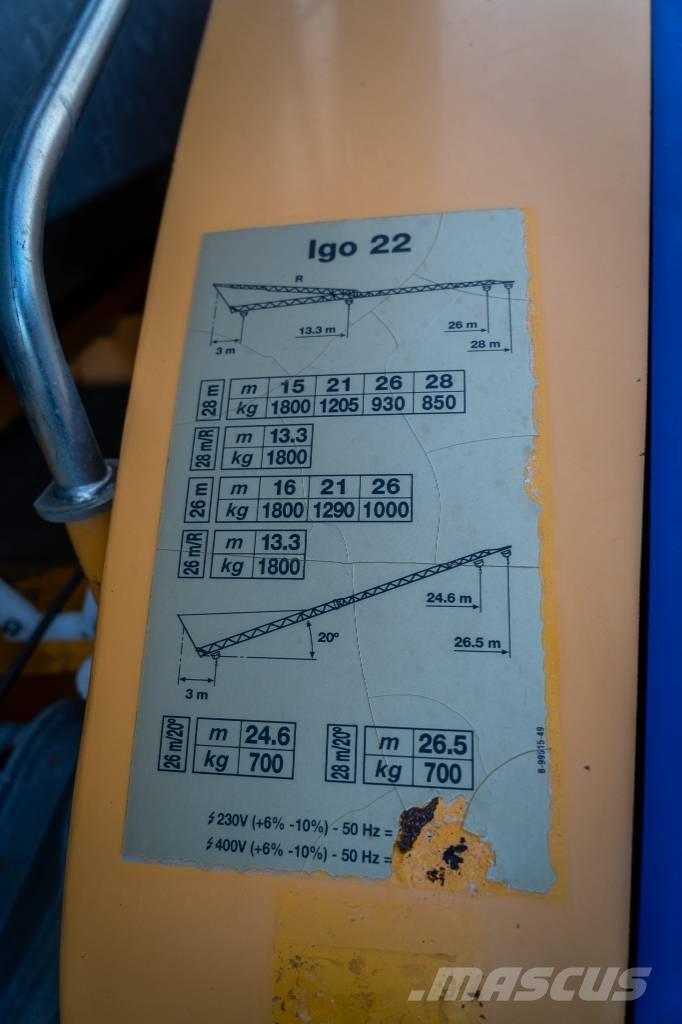 Potain Igo 22 自動直立クレーン
