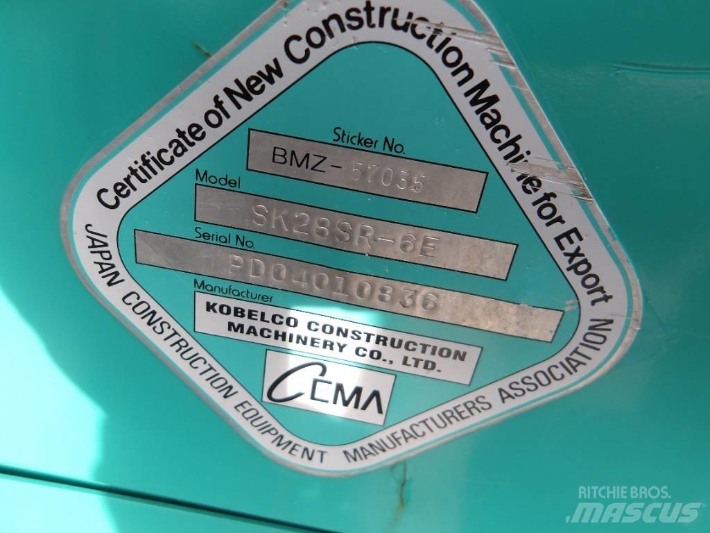 Kobelco SK 28 SR ミニ油圧ショベル 7t以下（ミニユンボ・ミニディガー）
