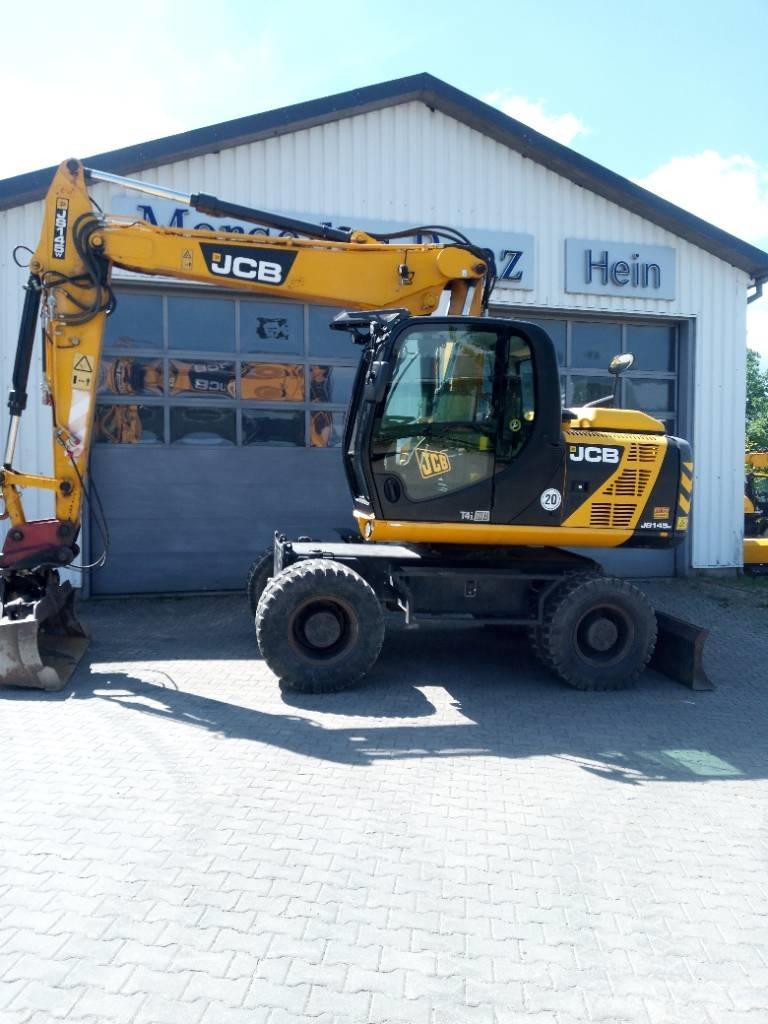 JCB JS 145 W ホイール式油圧ショベル（パワーショベル・ユンボ・バックホー）