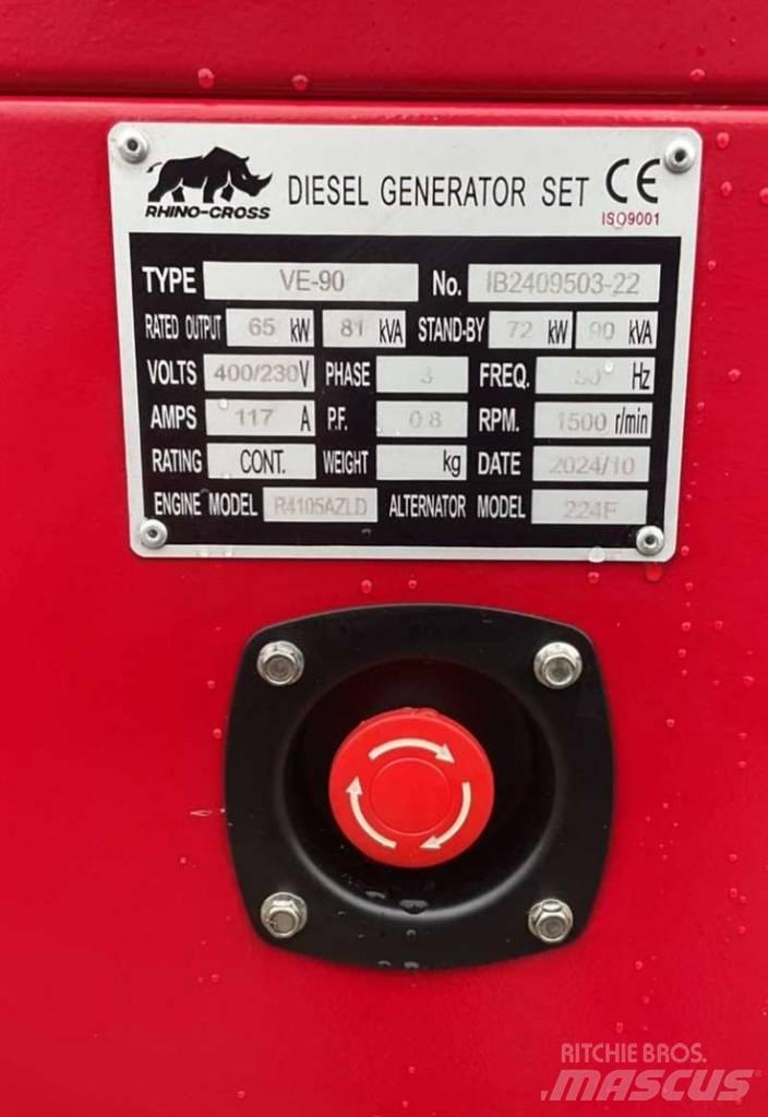 Rhino CROSS 90 KVA ディーゼル発電機