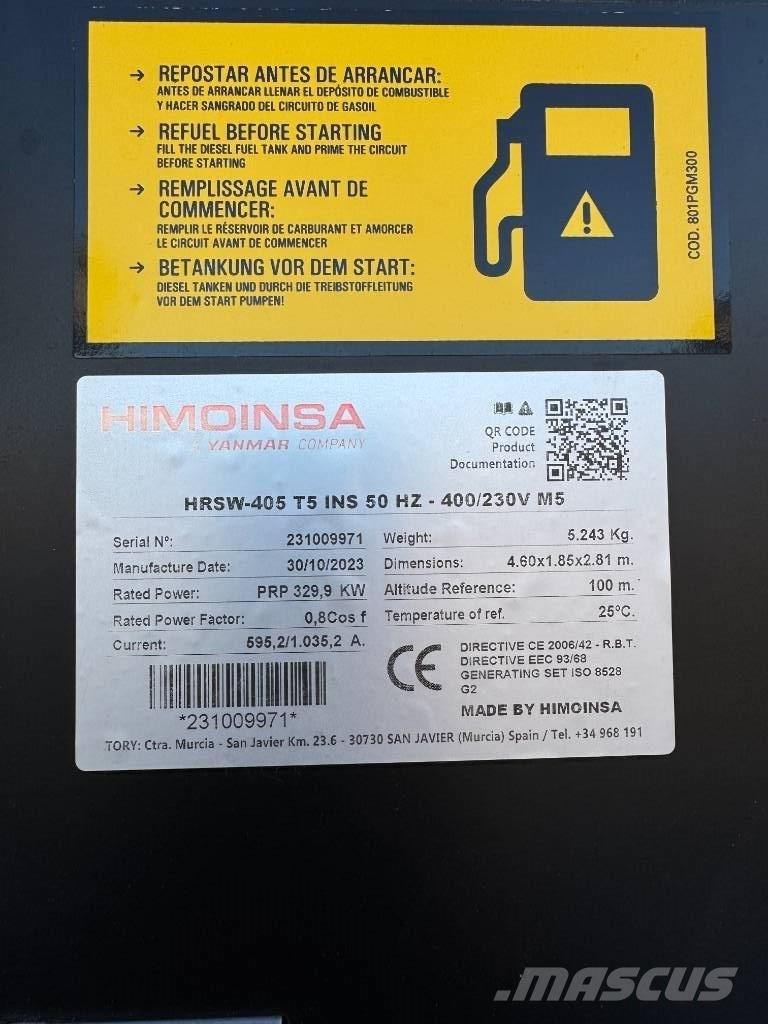 Himoinsa 405 Kva ディーゼル発電機
