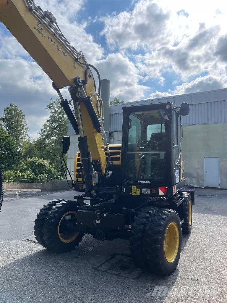 Yanmar B 95 W ホイール式油圧ショベル（パワーショベル・ユンボ・バックホー）