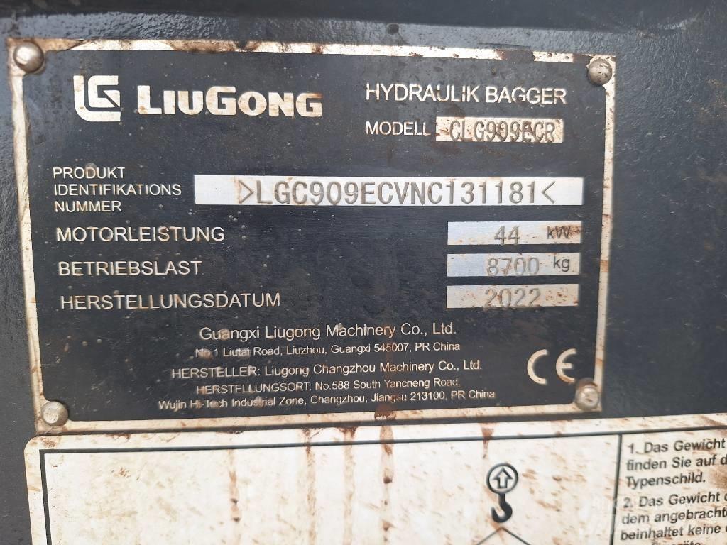 LiuGong 909 E 中型油圧ショベル 7ｔ-12ｔ（ユンボ・パワーショベル・バックホー）