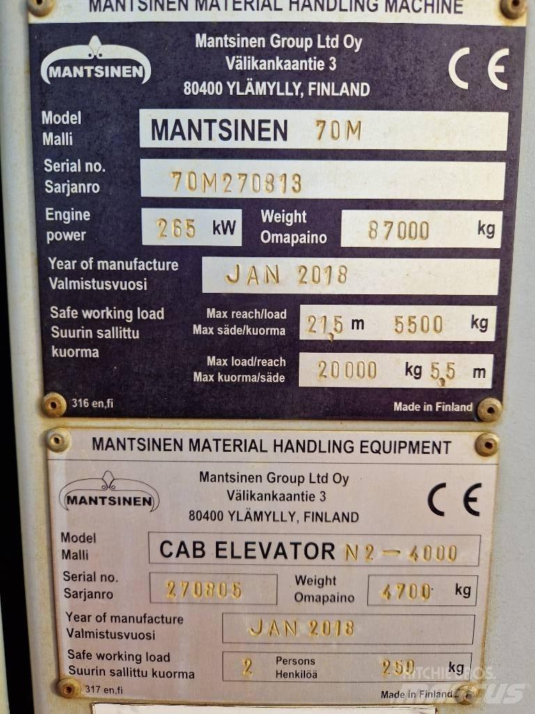 Mantsinen 70M マテリアルハンドリング-その他