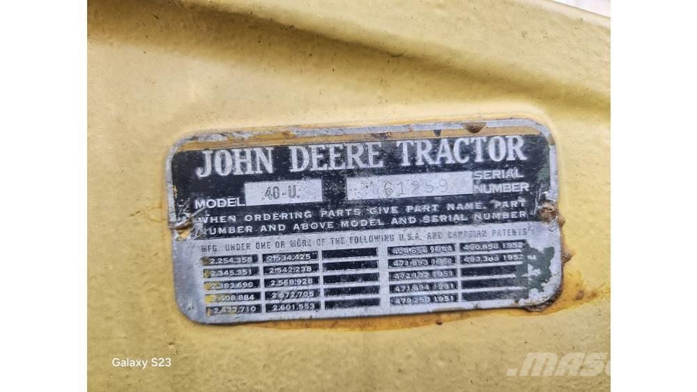 John Deere 40 U トラクター