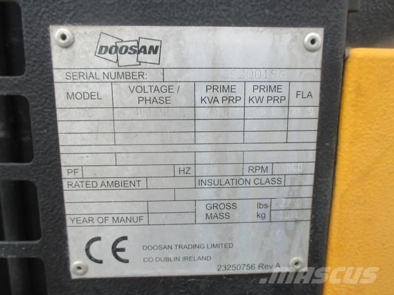 Doosan G 20 ディーゼル発電機
