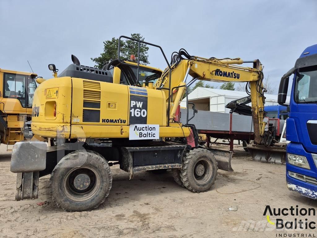 Komatsu PW160 ホイール式油圧ショベル（パワーショベル・ユンボ・バックホー）