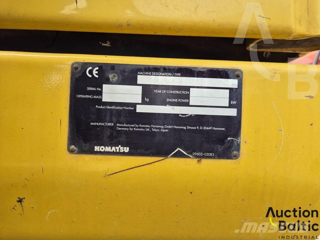 Komatsu PW160 ホイール式油圧ショベル（パワーショベル・ユンボ・バックホー）
