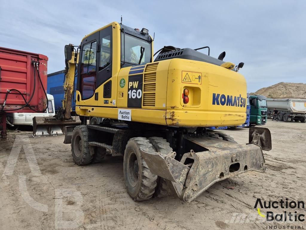 Komatsu PW160 ホイール式油圧ショベル（パワーショベル・ユンボ・バックホー）