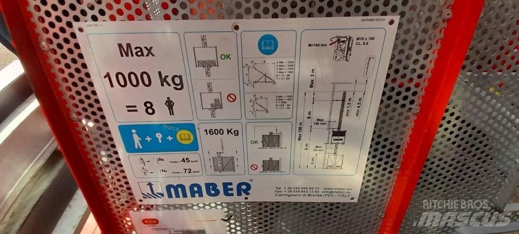  MABER MB A 800 ホイスト、ウインチ、エレベーター