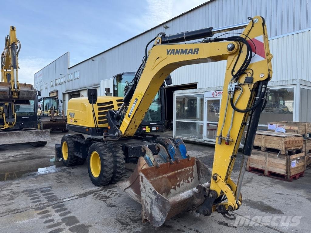 Yanmar B95W (40810) ホイール式油圧ショベル（パワーショベル・ユンボ・バックホー）