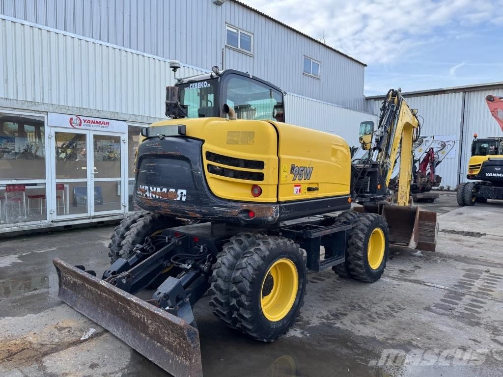 Yanmar B95W (40810) ホイール式油圧ショベル（パワーショベル・ユンボ・バックホー）