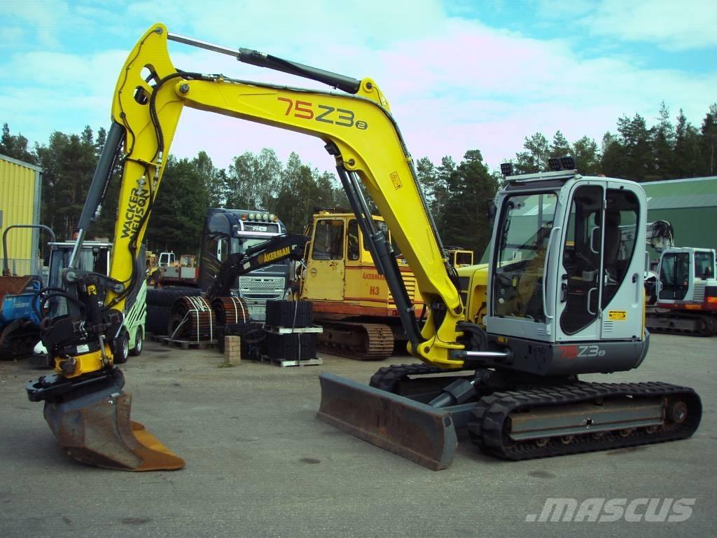 Wacker Neuson 75 Z3 中型油圧ショベル 7ｔ-12ｔ（ユンボ・パワーショベル・バックホー）