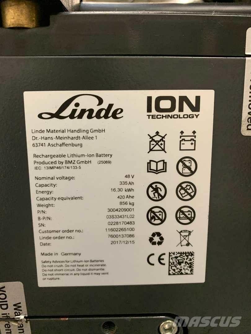Linde E16P ION バッテリーフォークリフト