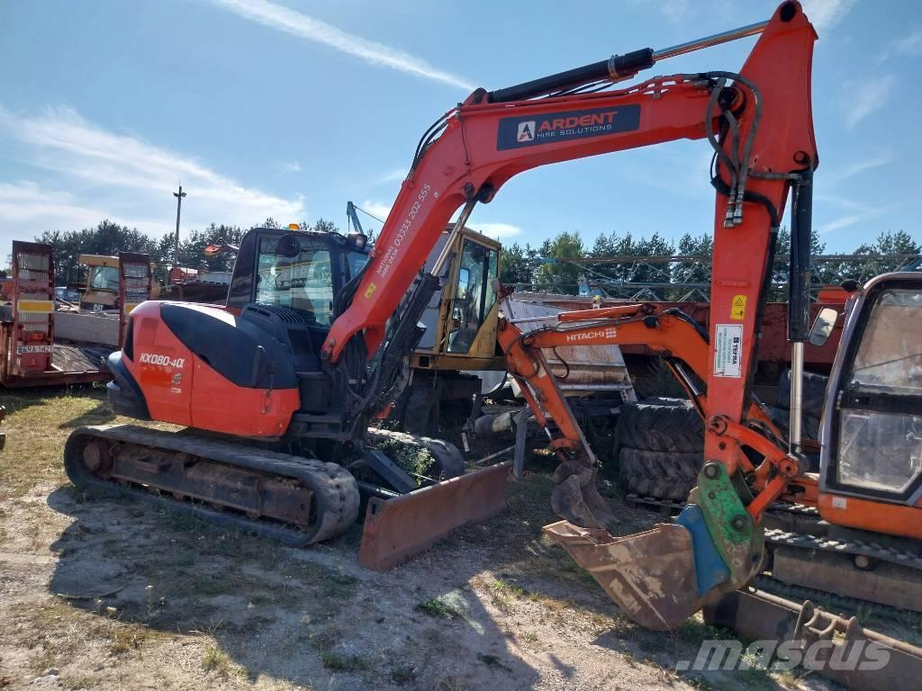 Kubota KX 080-4 中型油圧ショベル 7ｔ-12ｔ（ユンボ・パワーショベル・バックホー）