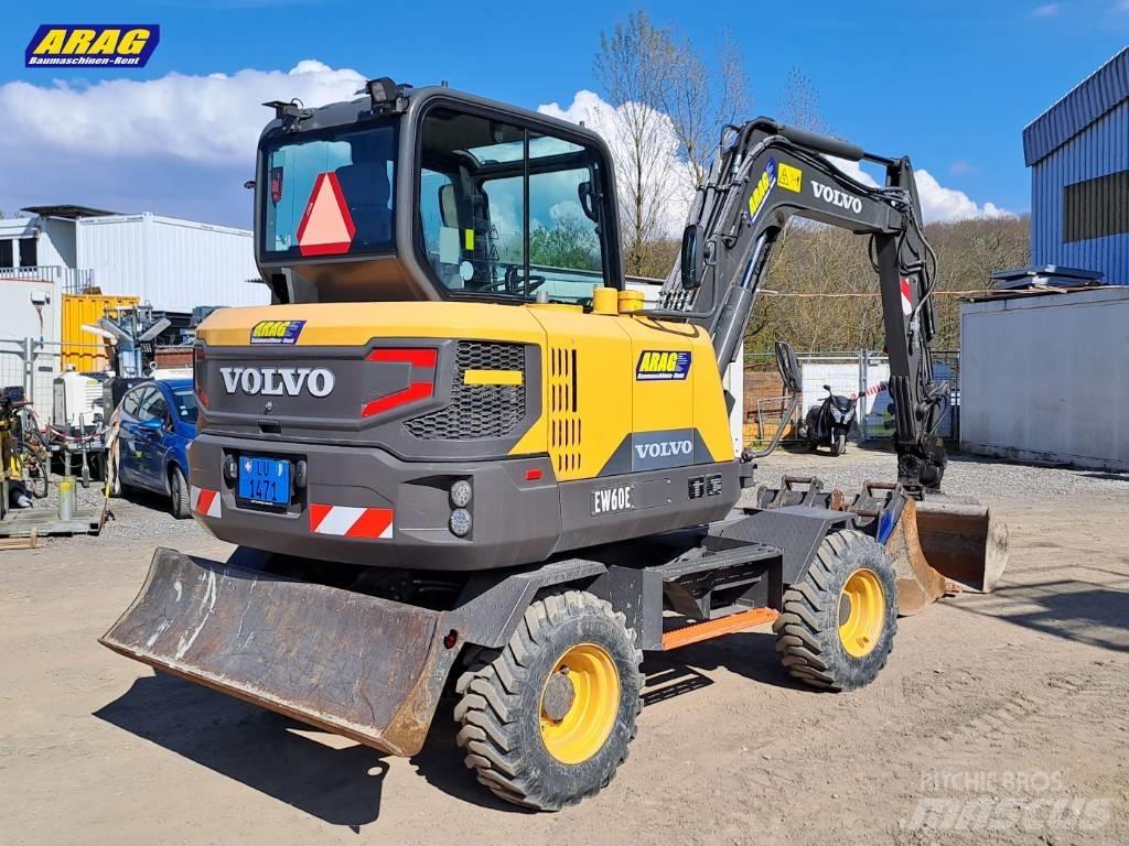 Volvo EW 60 E ホイール式油圧ショベル（パワーショベル・ユンボ・バックホー）