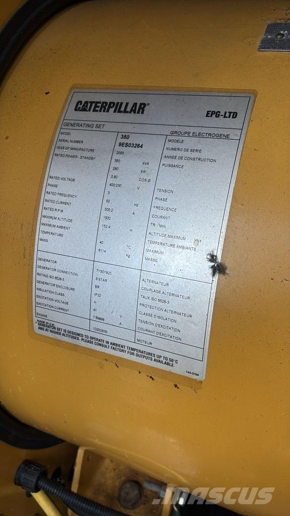 CAT 350 KVA ディーゼル発電機