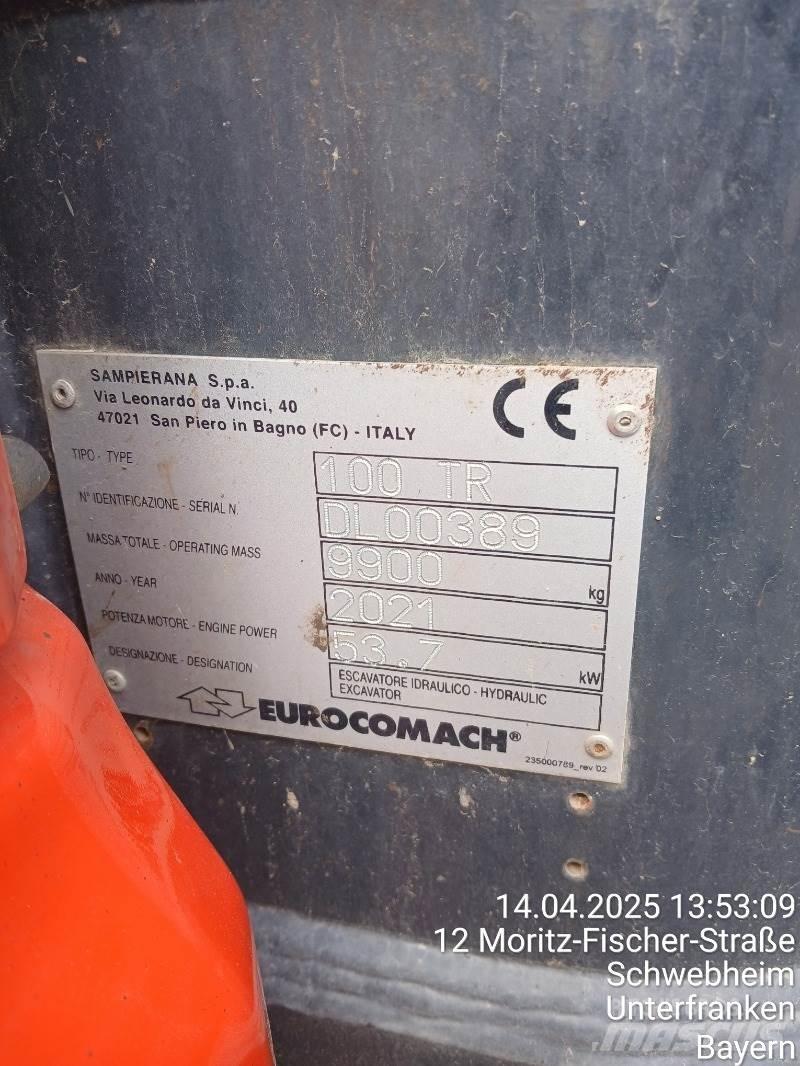 Eurocomach 100TR ミニ油圧ショベル 7t以下（ミニユンボ・ミニディガー）