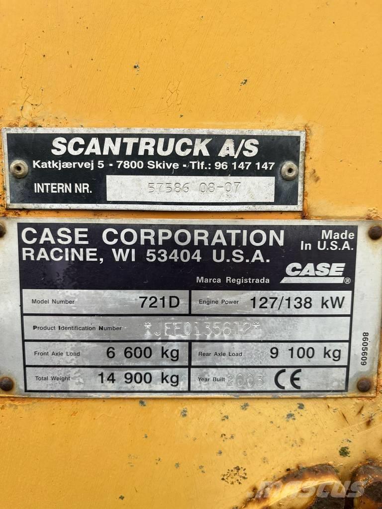 CASE 721 D ホイールローダー・タイヤショベル