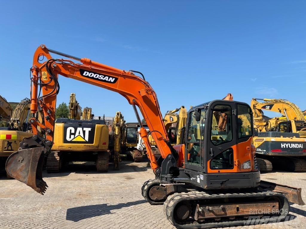 Doosan DX 80 R 中型油圧ショベル 7ｔ-12ｔ（ユンボ・パワーショベル・バックホー）