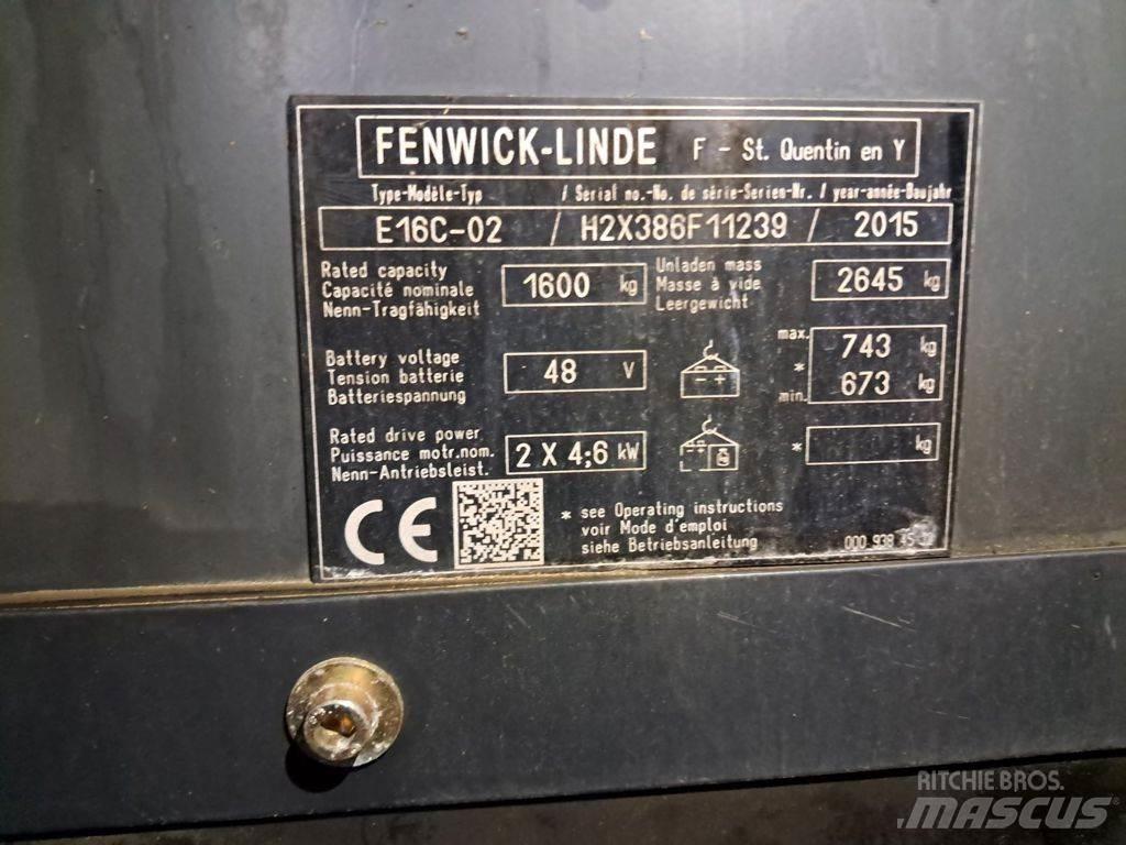 Linde E16C-02 バッテリーフォークリフト