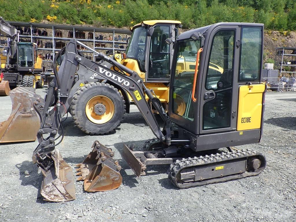 Volvo EC 18 E ミニ油圧ショベル 7t以下（ミニユンボ・ミニディガー）