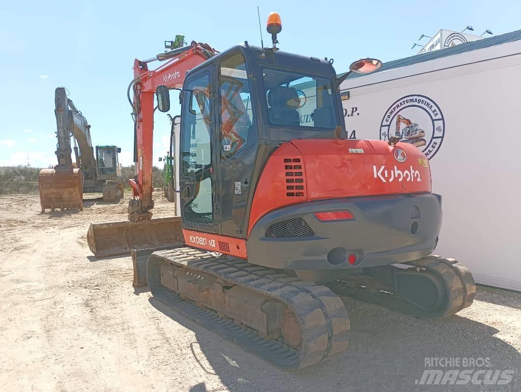 Kubota KX080-4a 林業油圧ショベル（パワーショベル・ユンボ・バックホー）