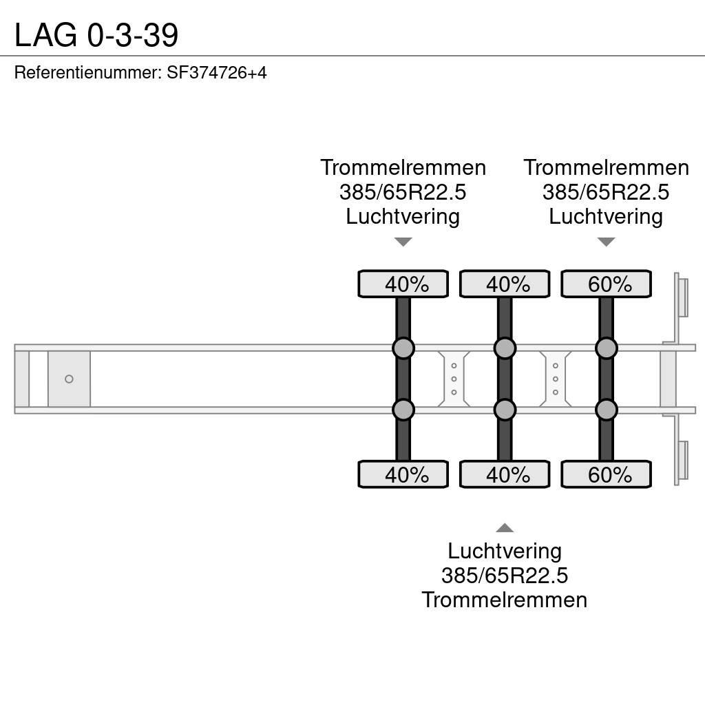 LAG 0-3-39 フラットベッドセミトレーラー／ドロップサイドセミトレーラー