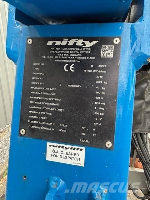 Niftylift HR12 D ブームリフト　屈伸型