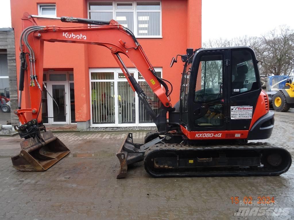 Kubota KX 080-4 中型油圧ショベル 7ｔ-12ｔ（ユンボ・パワーショベル・バックホー）