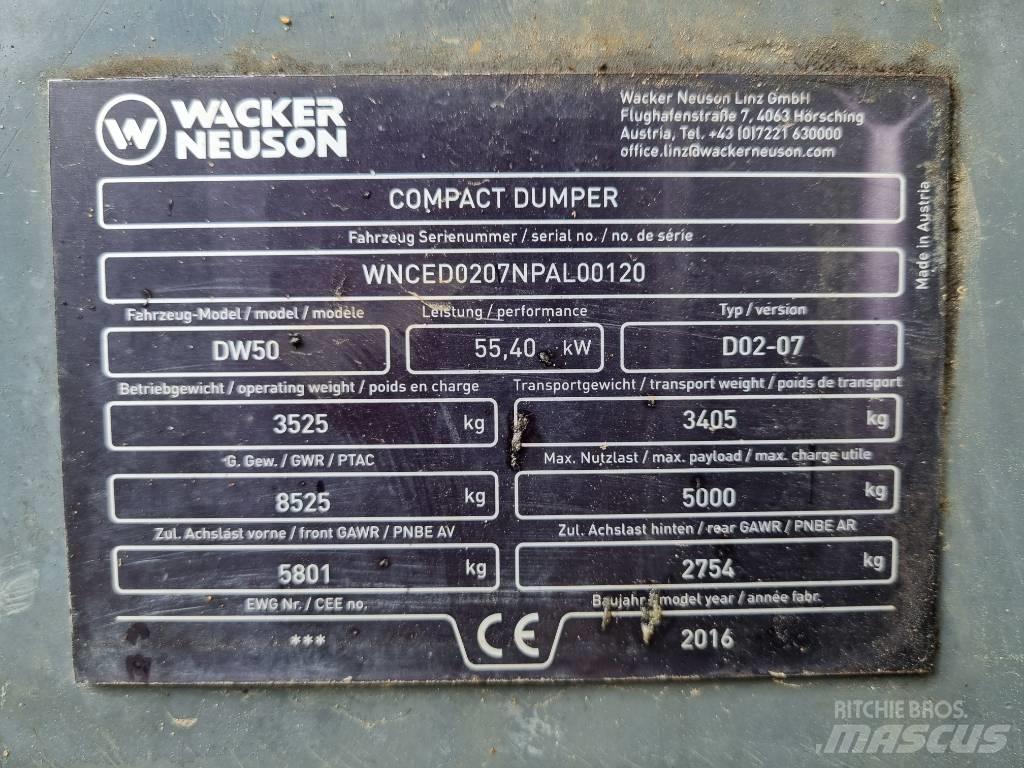 Wacker Neuson DW 50 サイト　ダンプ