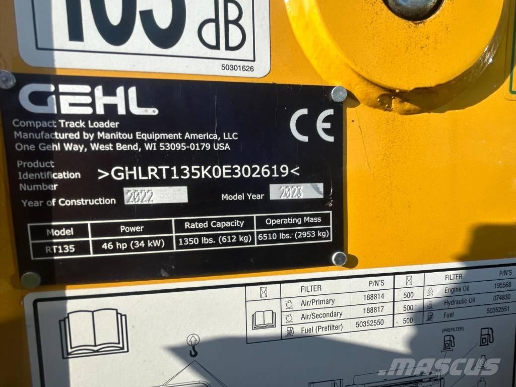 Gehl RT135 スキッドステアローダー