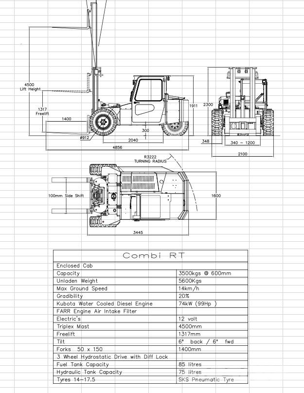 Combilift RT 3500 ラフターテレントラック