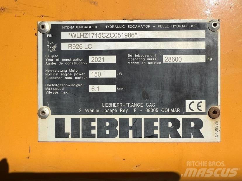Liebherr R 926 LC 大型油圧ショベル12t以上（パワーショベル・ユンボ）