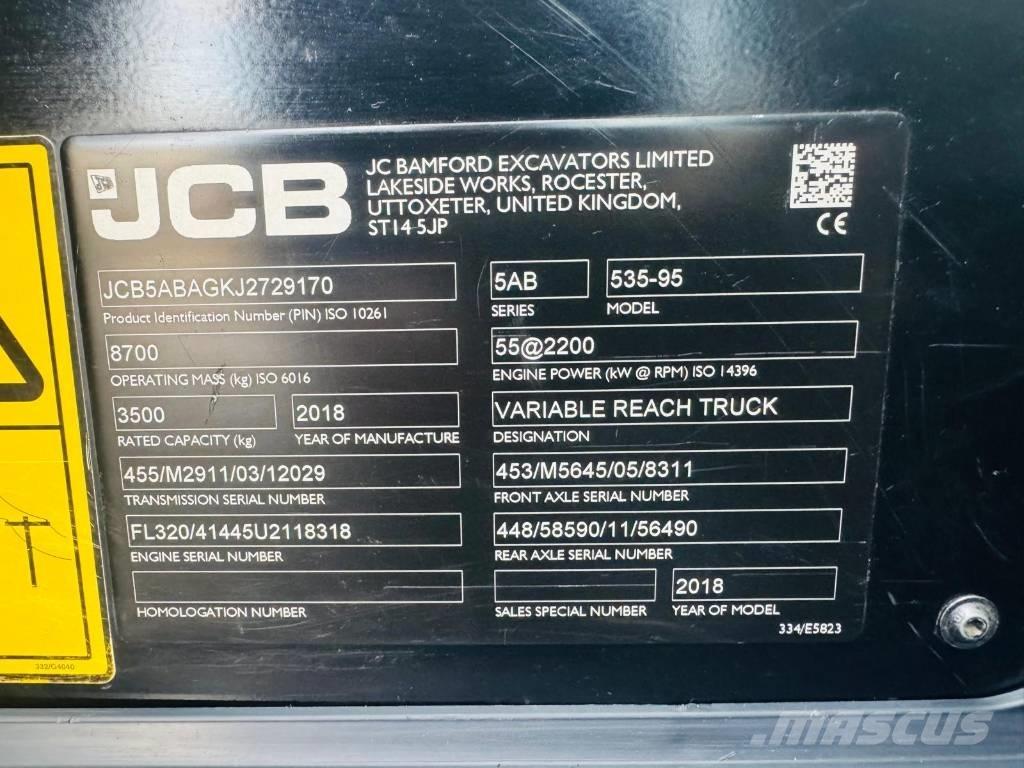 JCB 535-95 テレスコーピックハンドラー