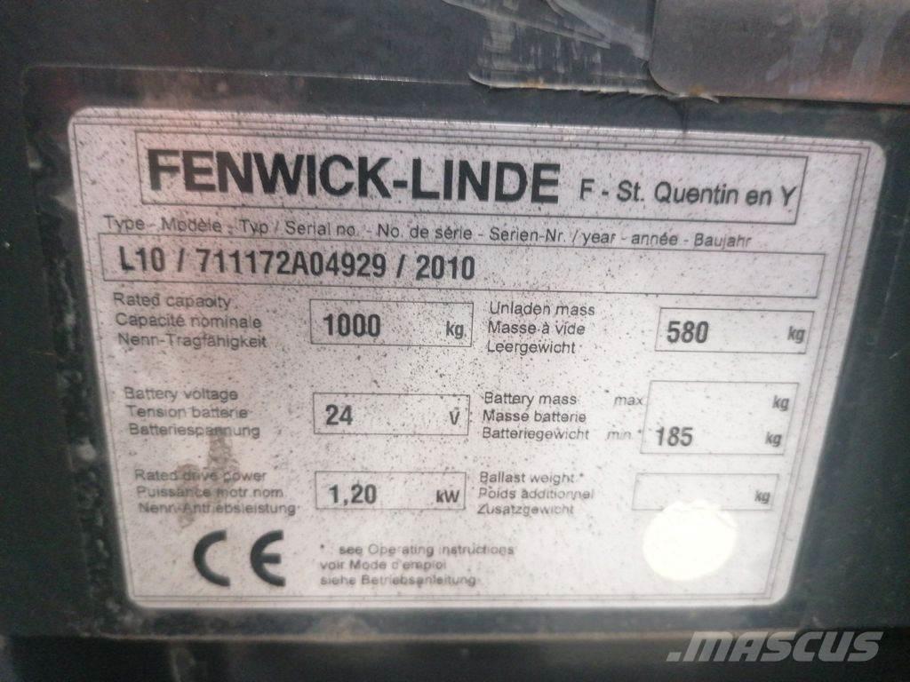 Linde L10 ウォーキンフォークリフト