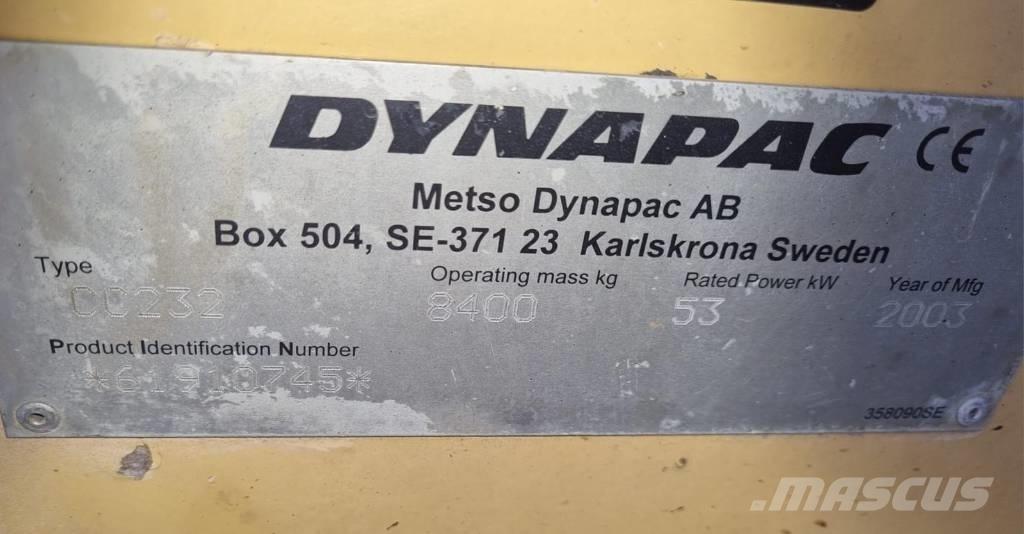 Dynapac CC 232 タンデムローラ