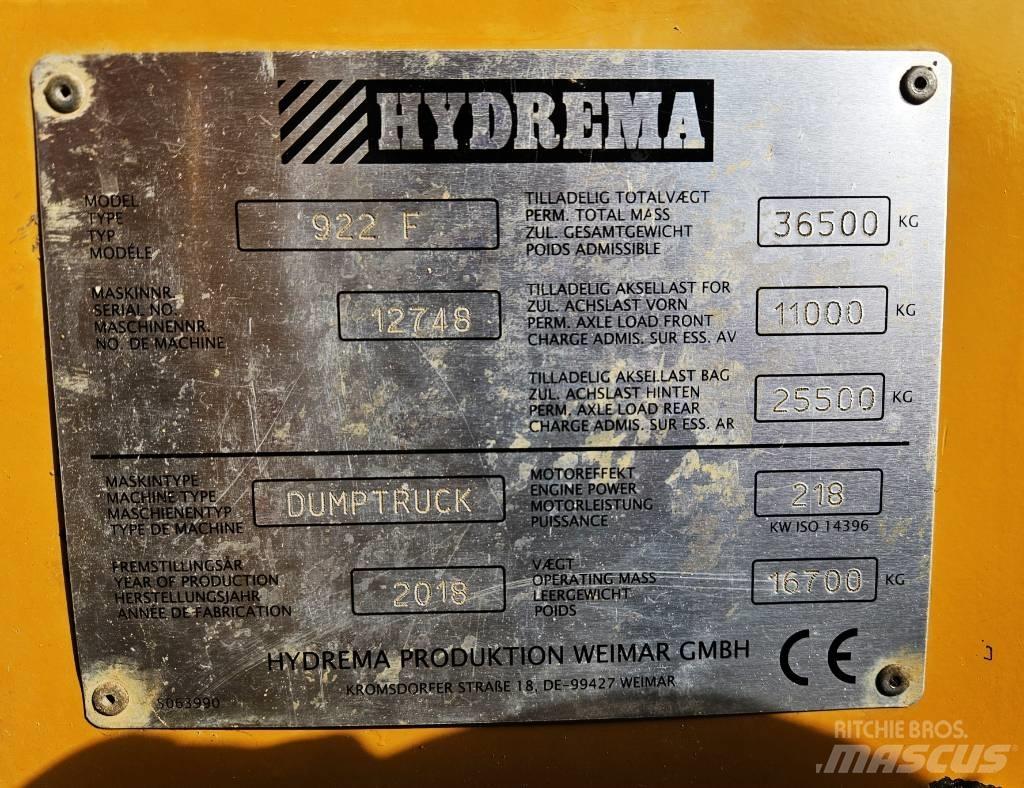 Hydrema 922 F サイト　ダンプ