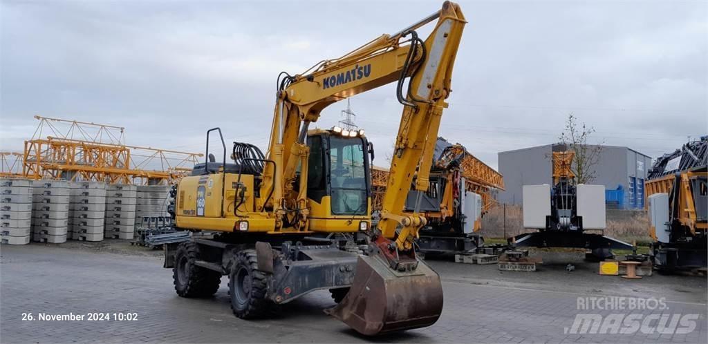 Komatsu PW160-7E0 ホイール式油圧ショベル（パワーショベル・ユンボ・バックホー）