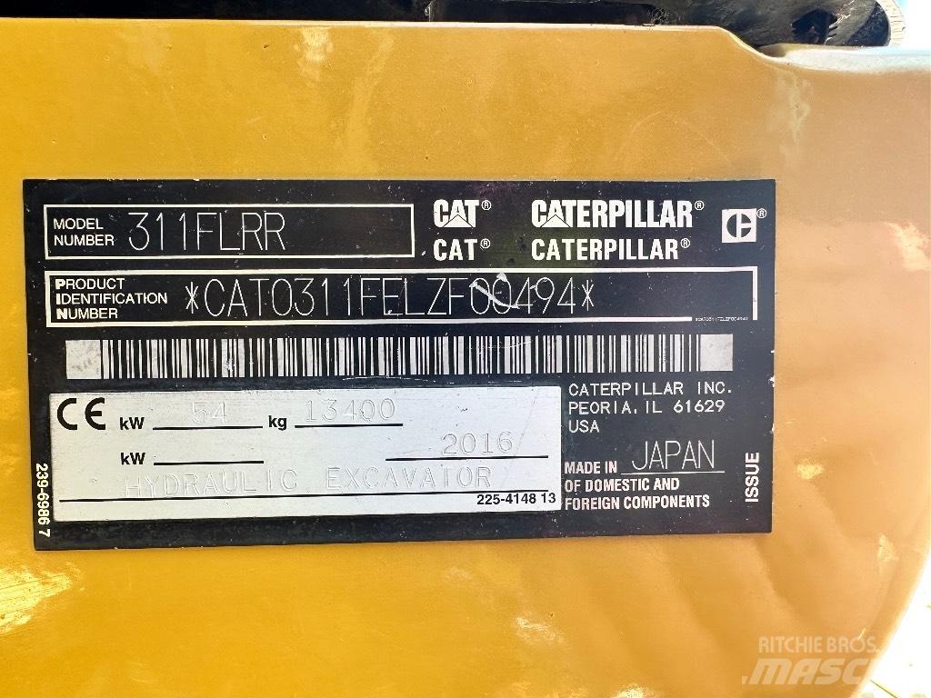 CAT 311 F LRR 大型油圧ショベル12t以上（パワーショベル・ユンボ）