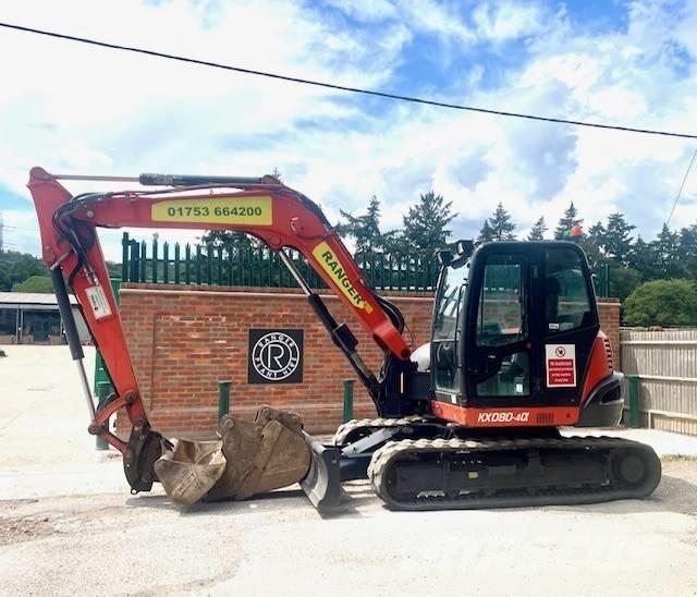 Kubota KX 080-4 中型油圧ショベル 7ｔ-12ｔ（ユンボ・パワーショベル・バックホー）