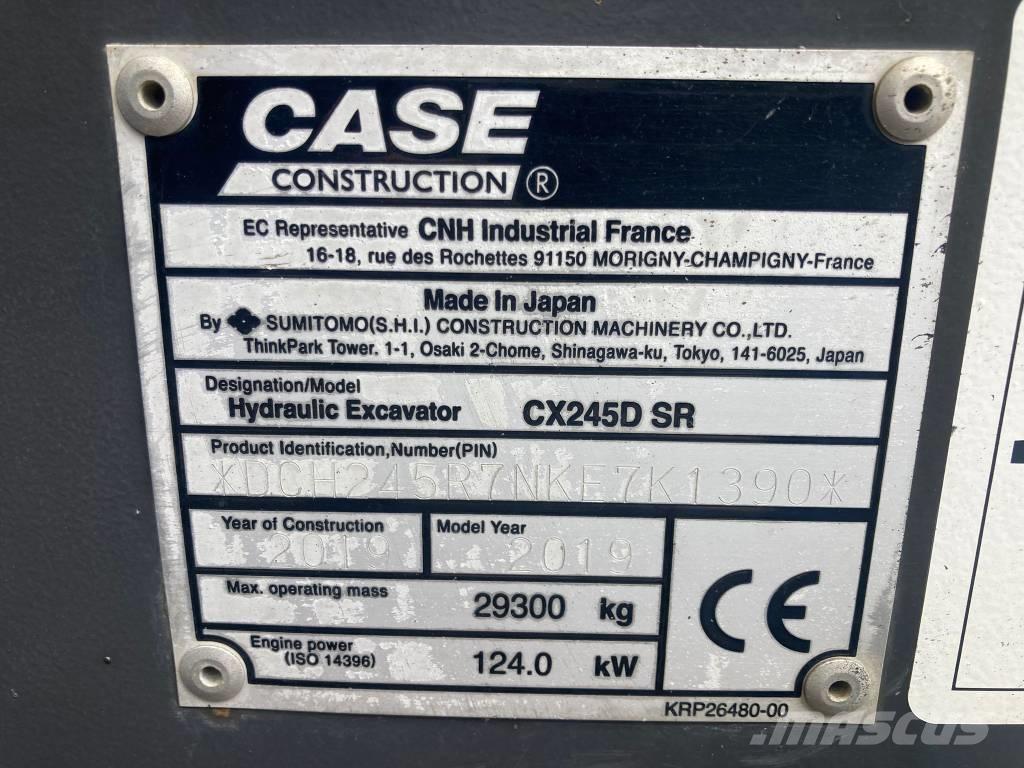 CASE CX 245 D SR LC 大型油圧ショベル12t以上（パワーショベル・ユンボ）