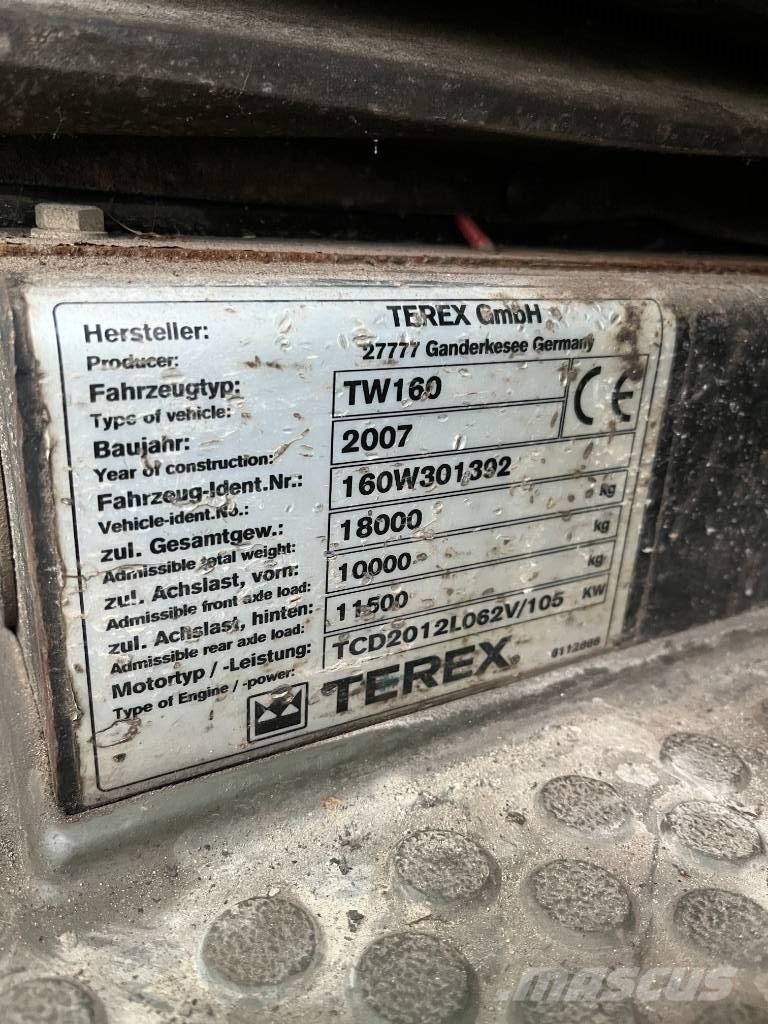 Terex Atlas TW 160 ホイール式油圧ショベル（パワーショベル・ユンボ・バックホー）